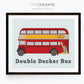London Double decker bus print