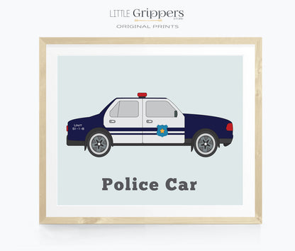 Police Car Print