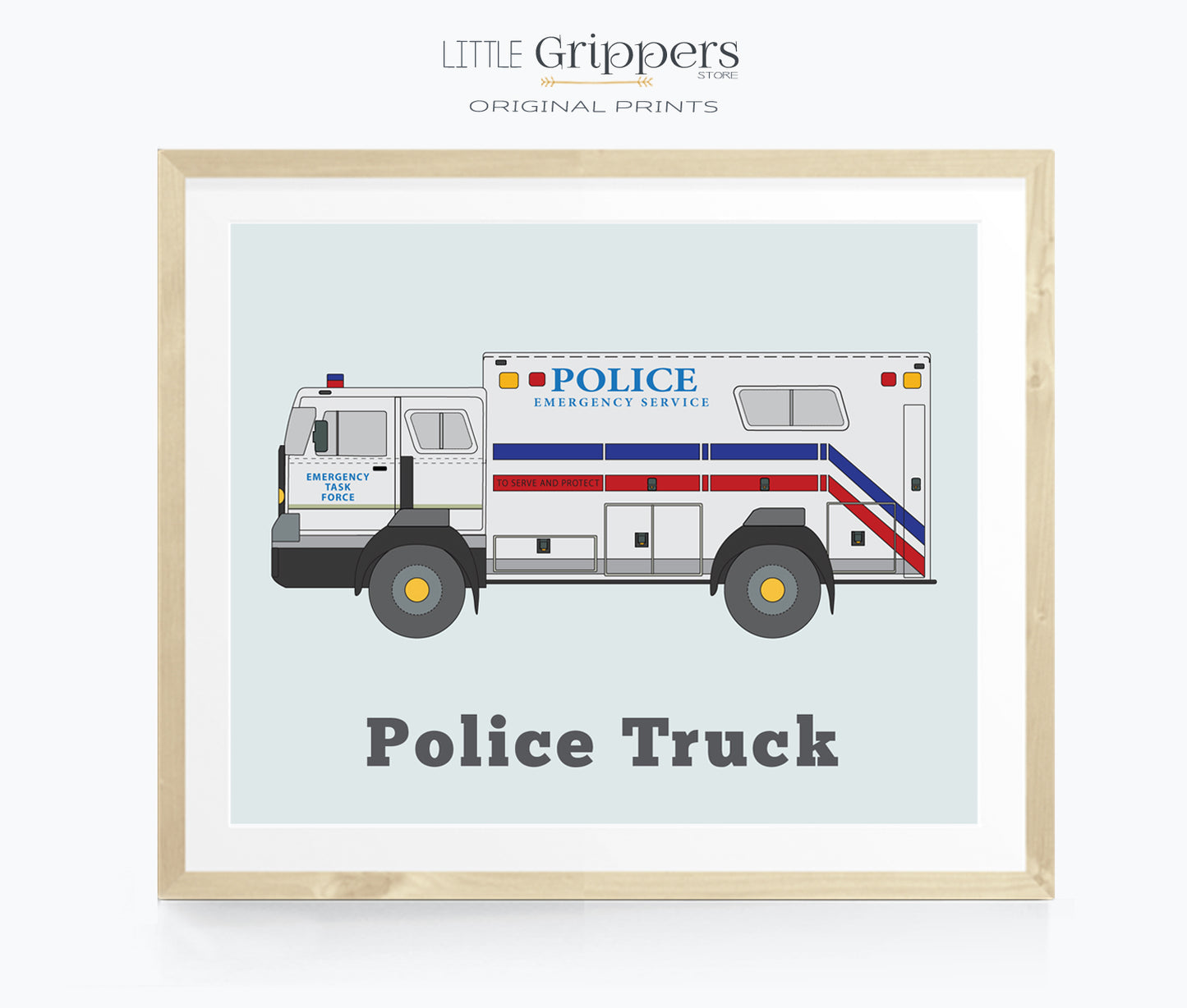 Police Truck wall art